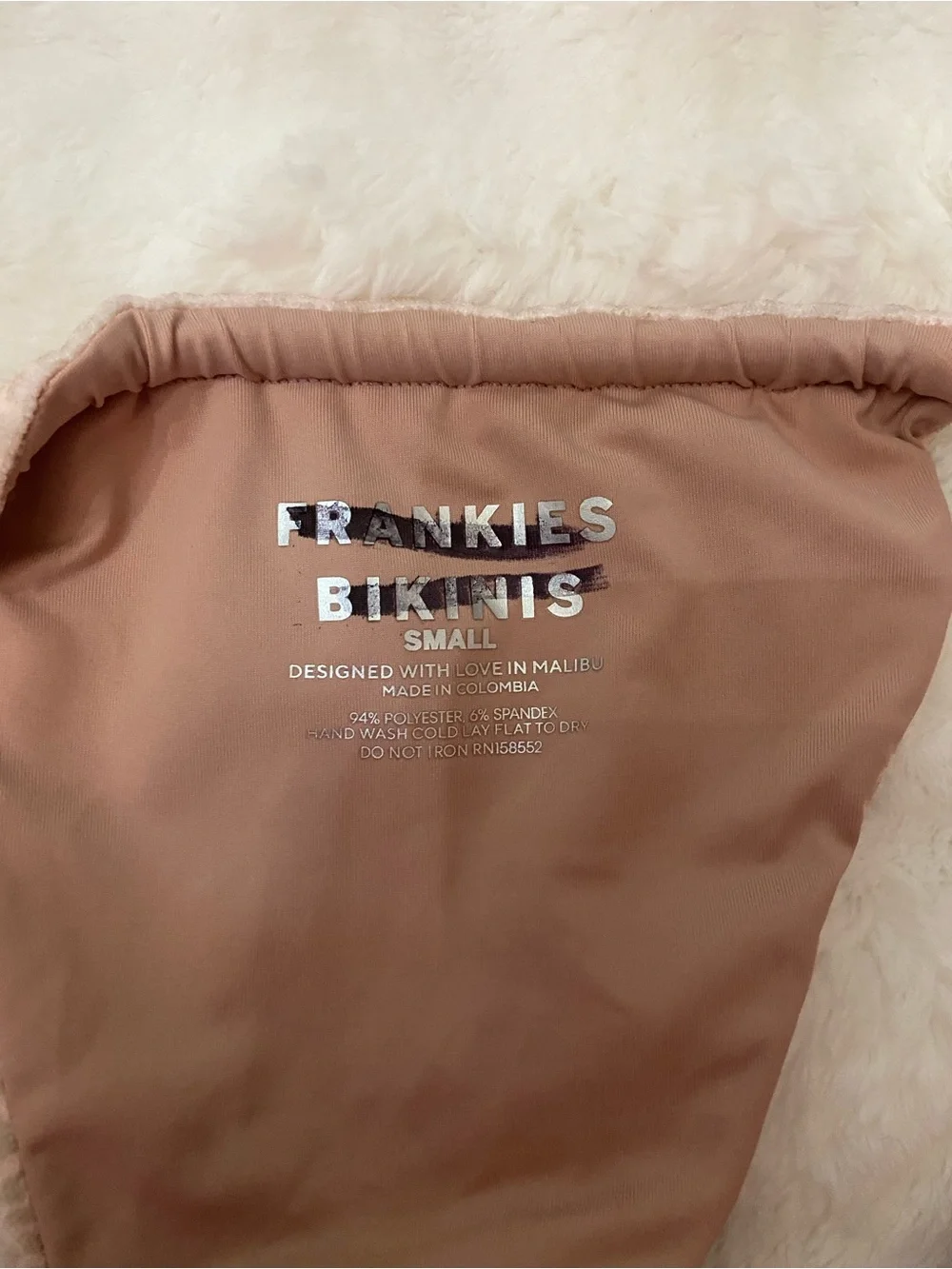 New! Frankies Bikinis Tia Cheetah Tie Side Bikini Bottoms Small 39362
